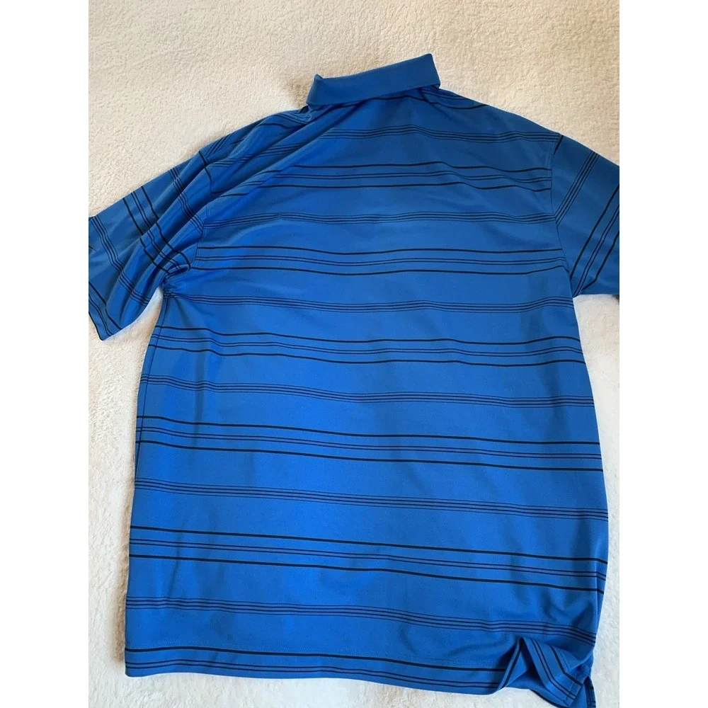 NIKE Golf Polo Shirt Men XL‎ Blue DRI-FIT